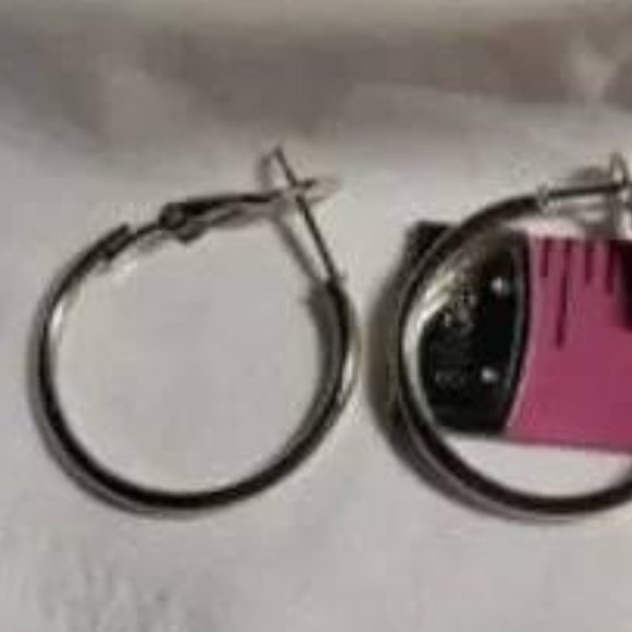Brand NEW Silver Hoop Earrings 2 Pairs bundle set - Picture 5 of 5